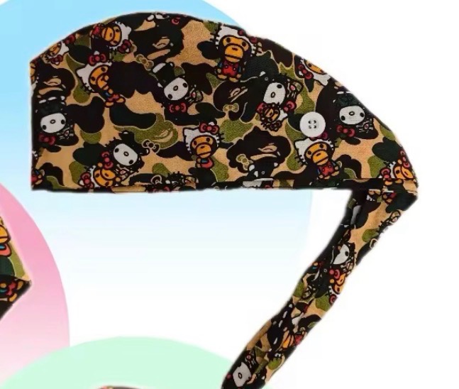 Fashionable Graphic Scrub Caps