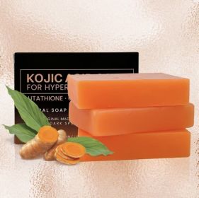 Organic Turmeric FEATURED Soap For Face, Kojic Acid Soap For Hyperpigmentation,Kojic  Enriched With Vitamin C, Retino