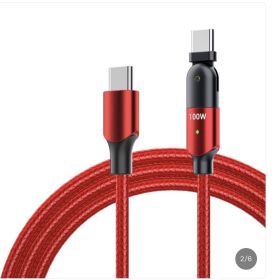 USB C - C Home/ Car Charger Red (2m)