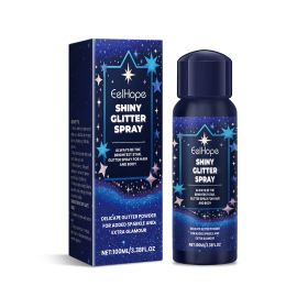Eelhope Body Glitter Spray, Facial Collarbone Hair Highlighter Spray To Brighten Glitter Ball Festive Carniva