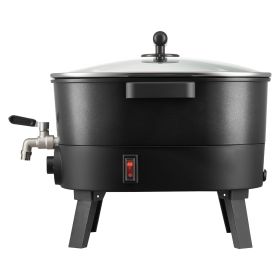 Wax Melter for Candle Making, 6.3 Qts, Fast and Even Heating, with Easy Pour Spout and Temperature Control, Grooved Base for Non-Stick and Smooth