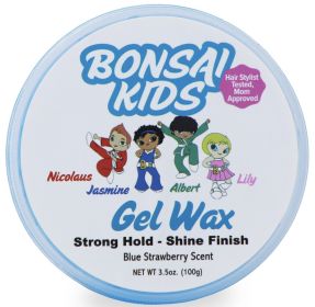 Gel Wax 3.5 oz For Fast and Easy Styling - Boys -All day hold - Blueberry Scent