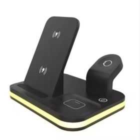 Mobile Phone Wireless Charger Multi-function Universal Adapter (Color: Black)