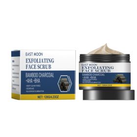 East Moon Charcoal Facial Scrub, Gentle Exfoliating Comfort Cleansing Face Moisturizing Moisturizing Scrub (Option: 120g-153.6g-2.83*2.83*2.04inch)