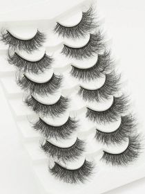 AYRMILLA 5/20Pairs 3D Mink Lashes Natural False Eyelashes Dramatic Thick Fake Eyelash Extension Faux Cils Wholesale Makeup Tools (Color: 7Pairs-CX01)