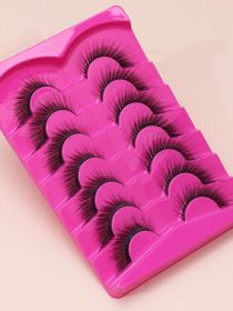 AYRMILLA 5/20Pairs 3D Mink Lashes Natural False Eyelashes Dramatic Thick Fake Eyelash Extension Faux Cils Wholesale Makeup Tools (Color: 7Pairs-MHXX1)