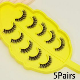 AYRMILLA 5/20Pairs 3D Mink Lashes Natural False Eyelashes Dramatic Thick Fake Eyelash Extension Faux Cils Wholesale Makeup Tools (Color: 5Pairs-SY)