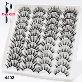 AYRMILLA 5/20Pairs 3D Mink Lashes Natural False Eyelashes Dramatic Thick Fake Eyelash Extension Faux Cils Wholesale Makeup Tools (Color: 20Pairs-4403)