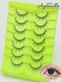 AYRMILLA 5/20Pairs 3D Mink Lashes Natural False Eyelashes Dramatic Thick Fake Eyelash Extension Faux Cils Wholesale Makeup Tools (Color: 7Pairs-LX01)