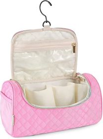 Travel Case Compatible for Dyson Airwrap Complete Styler and Attachments;  Portable Travel Organizer with Hideable Hanging Hook for Dyson Airwrap (Color: Pink)