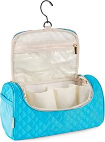 Travel Case Compatible for Dyson Airwrap Complete Styler and Attachments;  Portable Travel Organizer with Hideable Hanging Hook for Dyson Airwrap (Color: Blue)